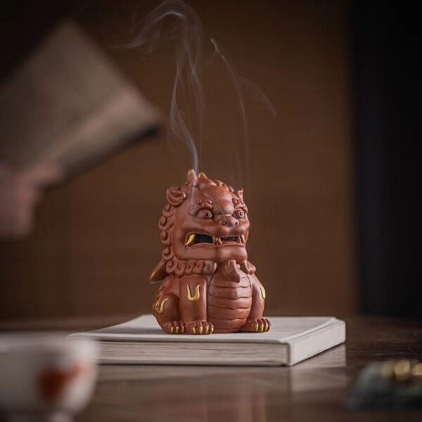 The ceramic pixiu incense burner aromatherapy decoration -- Stabilize mood, purify mind, fresh and natural health