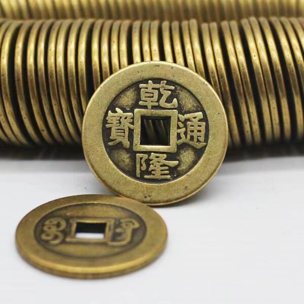 Inviting wealth and warding off evil spirits Five Imperial Coins - ancient copper coins, increase wealth and fortune, protect the family home, pray for good fortune - Image 6