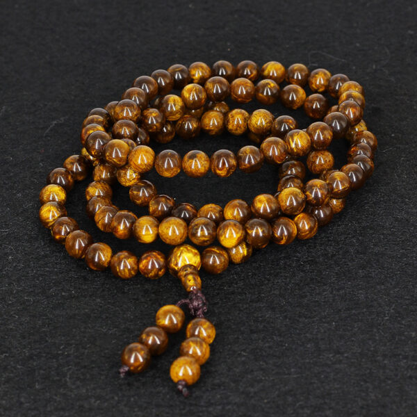 Gold wire sea willow 108 Buddhist beads Rosary string purify the soul at ease to stabilize emotions - Image 5