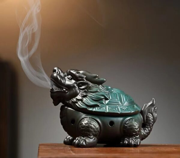 Manual aromatherapy incense burner - Kirin and turtle incense burner -- Prosperous career, family blessing, to help you improve your fortune - Image 2