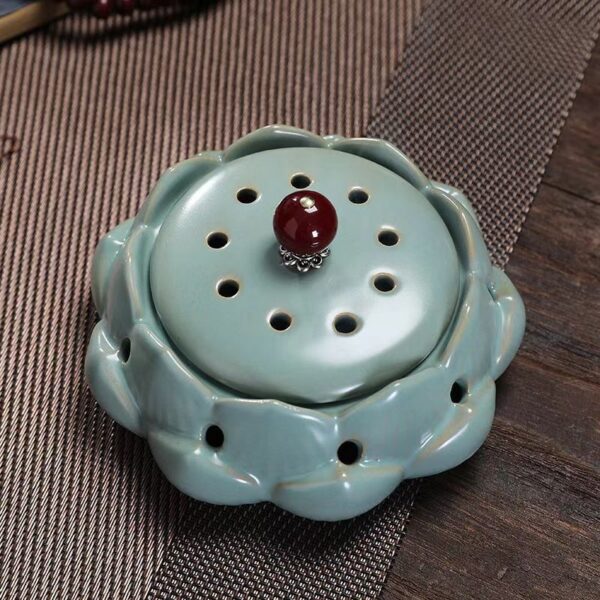 Lotus incense burner Aromatherapy furnace calm the mind, purify the air and help health - Image 5