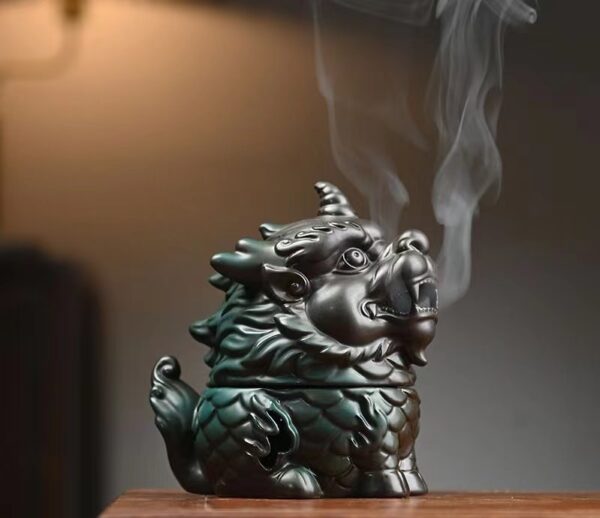 Manual aromatherapy incense burner - Kirin and turtle incense burner -- Prosperous career, family blessing, to help you improve your fortune