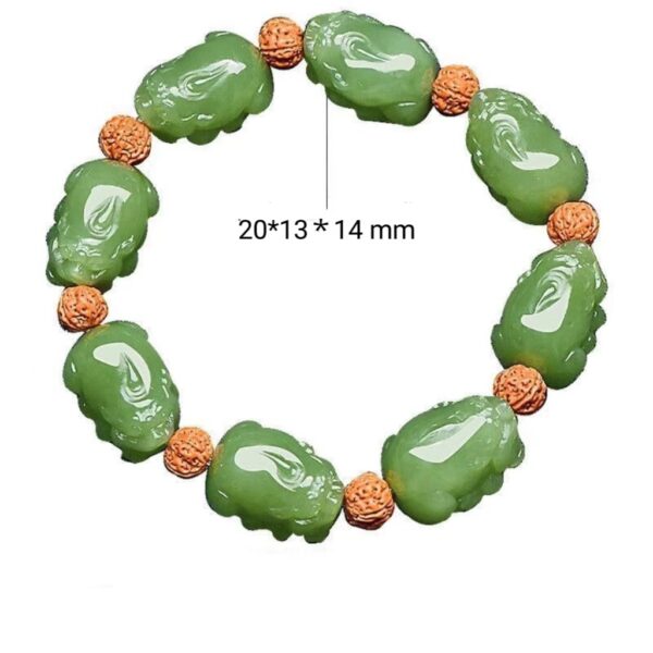 Hetian jade brave men's bracelet -- Good fortune, good career, good fortune - Image 7