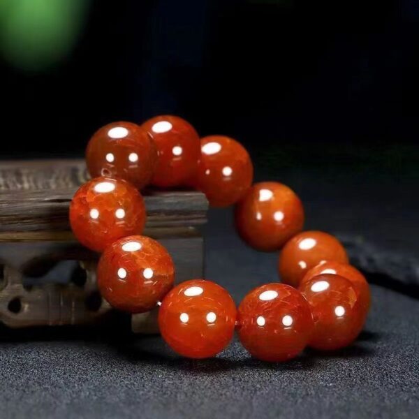 Dragon scale Phoenix Blood agate bracelet - the choice of eternal happiness and good luck - Image 4