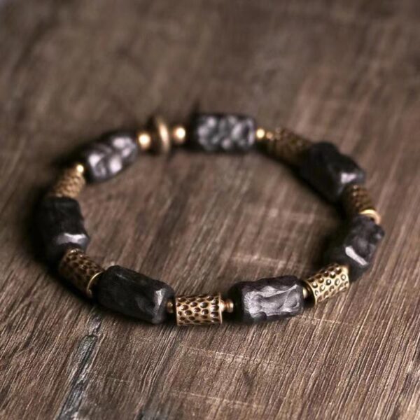 Vintage handmade Ebony bracelet - a spiritual ornament that absorbs healthy energy and guards peace - Image 3