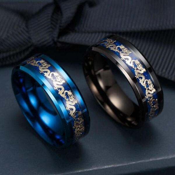 Titanium steel dragon Ring - purifies negative emotions and energy and restores inner peace - Image 4