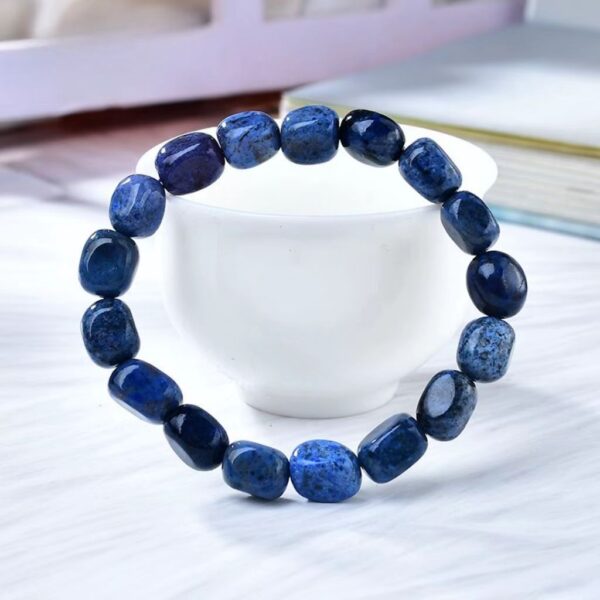 Natural sea blue blue star light stone bracelet - Image 3