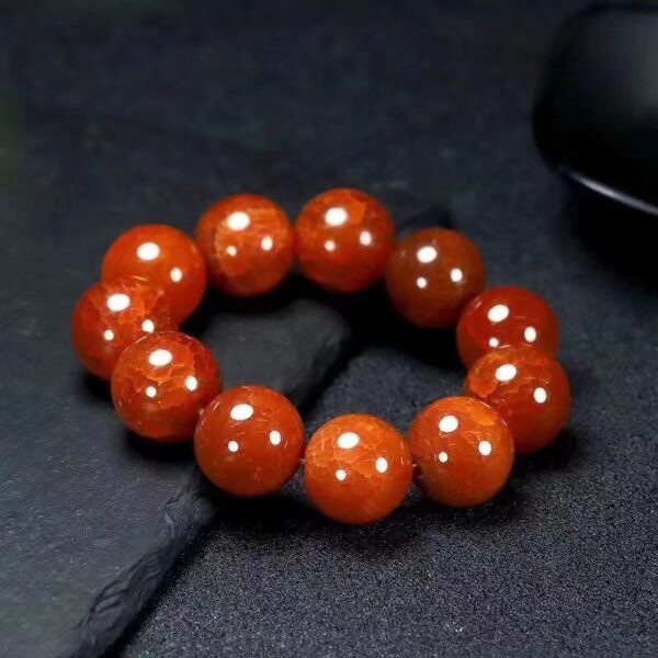 Dragon scale Phoenix Blood agate bracelet - the choice of eternal happiness and good luck - Image 2