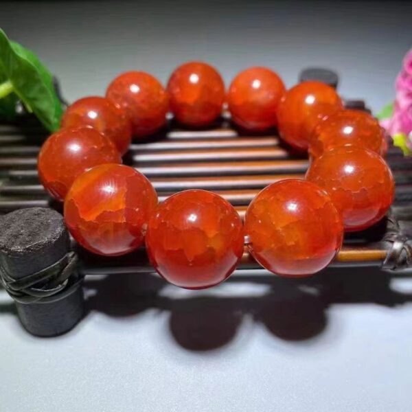 Dragon scale Phoenix Blood agate bracelet - the choice of eternal happiness and good luck - Image 7