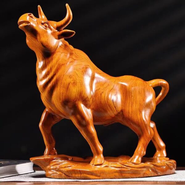 Sandalwood and rosewood raised rich cow -- Town house prosperous family, help career and wealth - Image 3