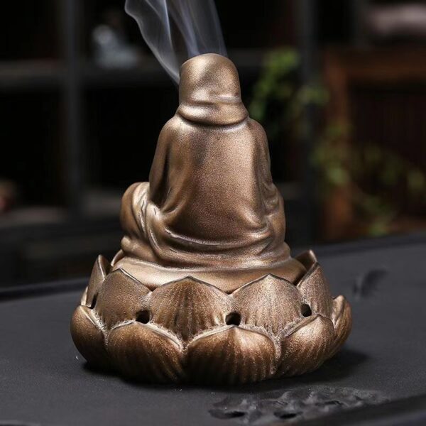 Zen phase-free ceramic incense burner -- Good fortune, evil spirits, family harmony - Image 4