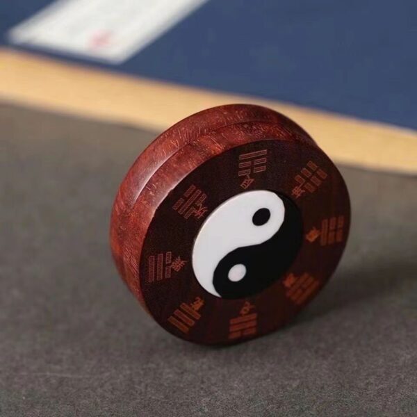 Rosewood bagua finger spinning top toy -- Wealth balance energy, calm and stabilize emotions - Image 2