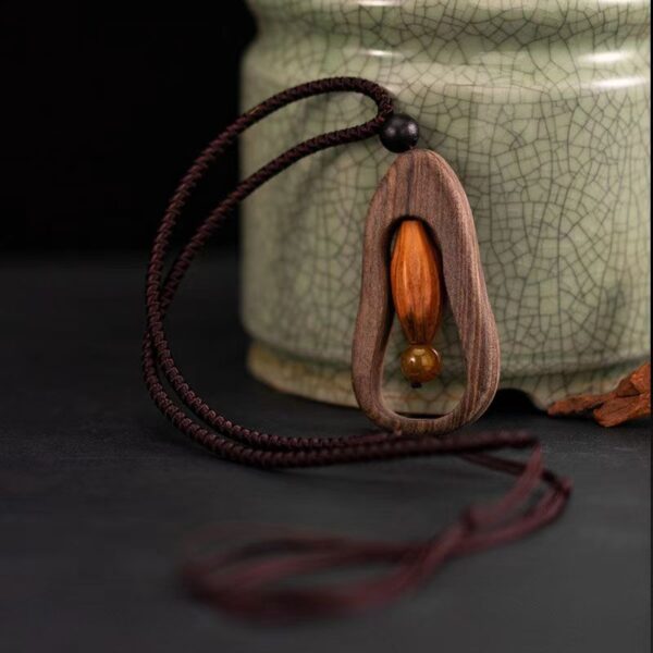 Handmade Sandalwood Necklace - Purify your mind and grow up healthy and happy! - Image 2