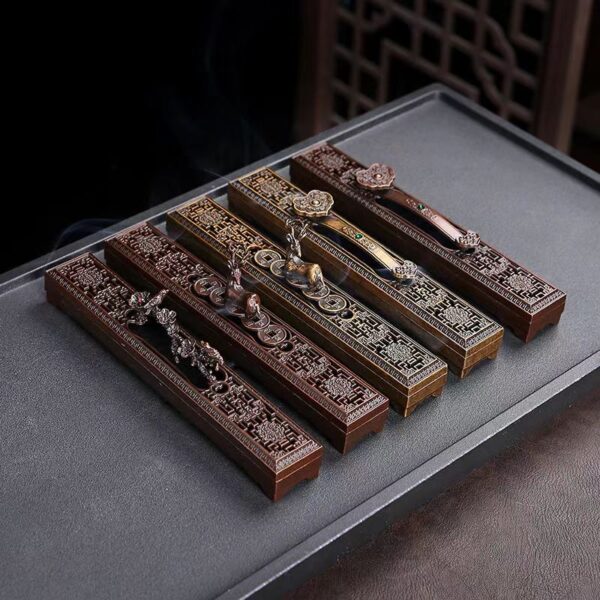 Ruyi rectangular incense burner -- Stabilize your mood, calm your mind, purify your mind, and help you to be healthy