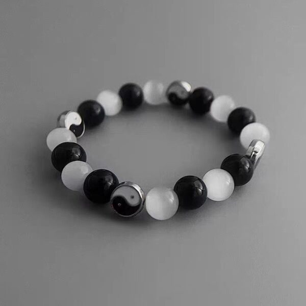 Tai Chi Yin-Yang Energy bracelet -- Black and white balance, purify the soul, help family career happiness - Image 3