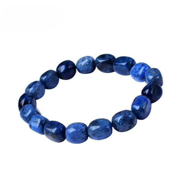 Natural sea blue blue star light stone bracelet - Image 4