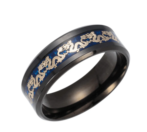 Titanium steel dragon Ring - purifies negative emotions and energy and restores inner peace - Image 2