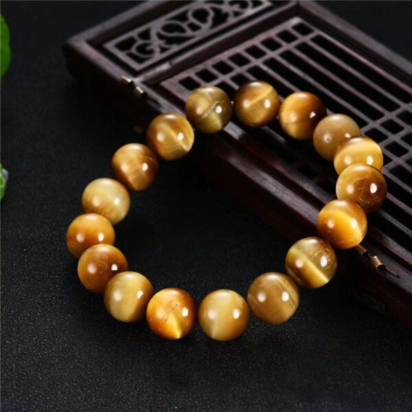 Natural Cat's Eye Stone Bracelet --Absorb lucky energy, purify the mind - Image 4