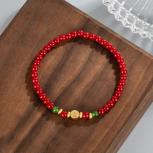 Wisdom Energy South Red bracelet -- Balance the mind, enlighten wisdom, and raise energy - Image 3