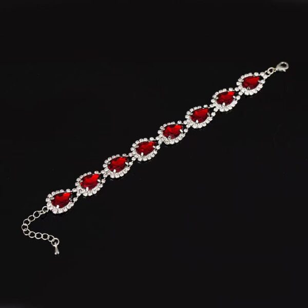 Red crystal rhinestone bracelet - the perfect symbol of happiness and love - Image 4