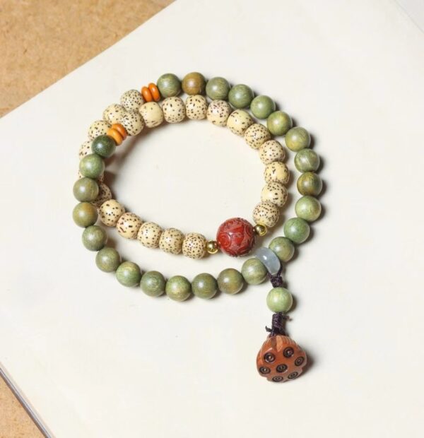 Zen Vajra moon Linden green sandalwood string play lovers health and happiness - Image 3