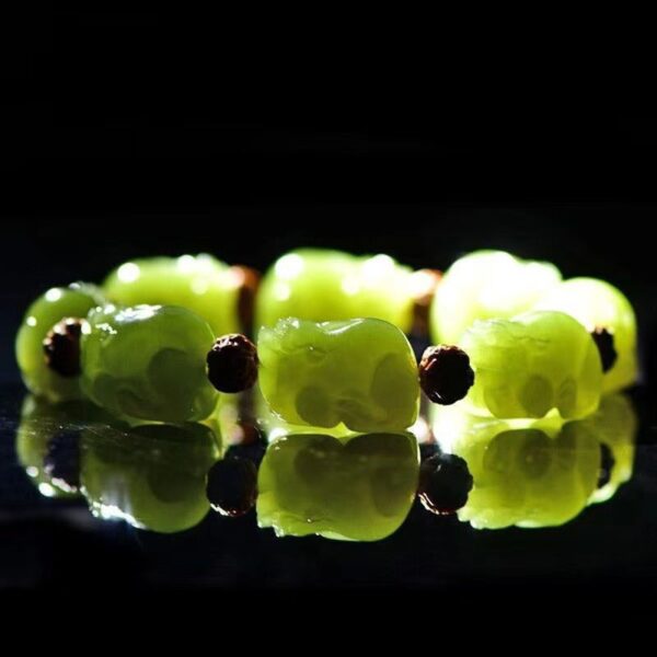 Hetian jade brave men's bracelet -- Good fortune, good career, good fortune