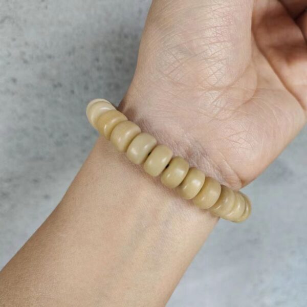 Natural navy blue bodhi root bucket bead bracelet - Tianmu-Bodhi single circle design, Zen lucky, help purify the mind and improve health - Image 7