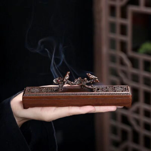 Ruyi rectangular incense burner -- Stabilize your mood, calm your mind, purify your mind, and help you to be healthy - Image 4