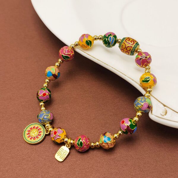 Enamel color accumulation fortune prosperous wealth prosperous career bracelet -- Make money, help the cause, full of happiness - Image 2