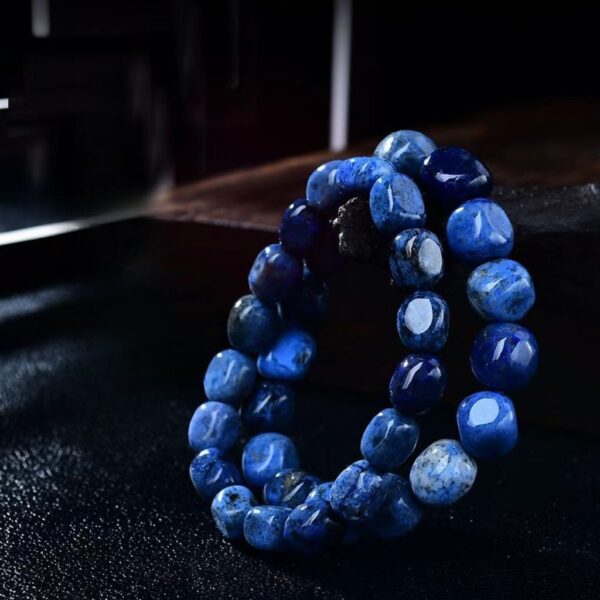 Natural sea blue blue star light stone bracelet - Image 5