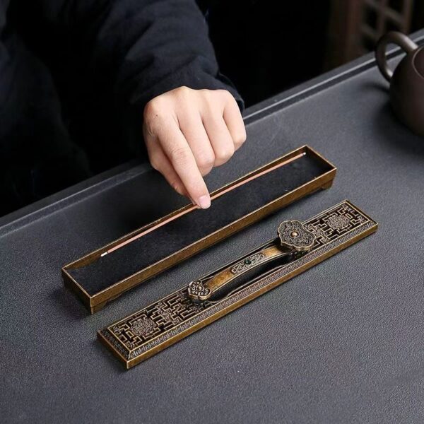 Ruyi rectangular incense burner -- Stabilize your mood, calm your mind, purify your mind, and help you to be healthy - Image 3