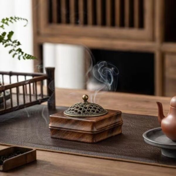 Wood aromatherapy burner - Purify the mind, balance energy, healthy meditation - Image 8