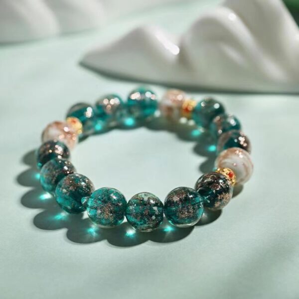 Luminous Glass Bracelet - Health Protection, Fortune and Well-being, Light Up Your Good Luck and Happiness