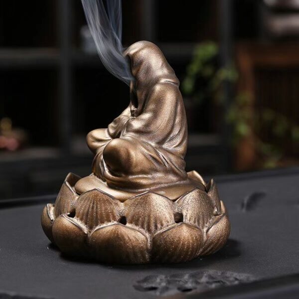 Zen phase-free ceramic incense burner -- Good fortune, evil spirits, family harmony - Image 3