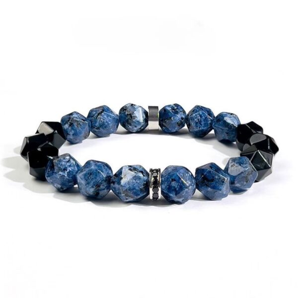 Natural Blue Beads & Onyx Strand - Poseidon-inspired design, superior protection & spiritual purification - Image 5