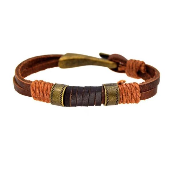 Hand Knitted Calf Spine Leather Family Career Lucky Bracelet - Bringing happiness to your family and good luck to your career! - Image 6