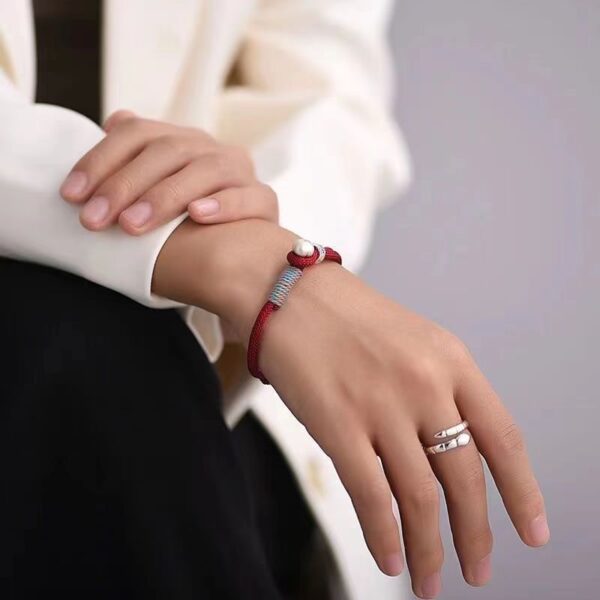 Ruyi Bracelet - Men and women Dragon Year woven red hand rope, remove stress, purify the mind - Image 4