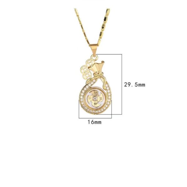 Money bag necklace Wangcai money more career fortune good luck - Image 7