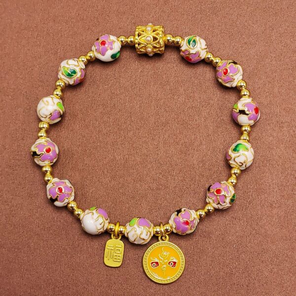 Enamel color accumulation fortune prosperous wealth prosperous career bracelet -- Make money, help the cause, full of happiness