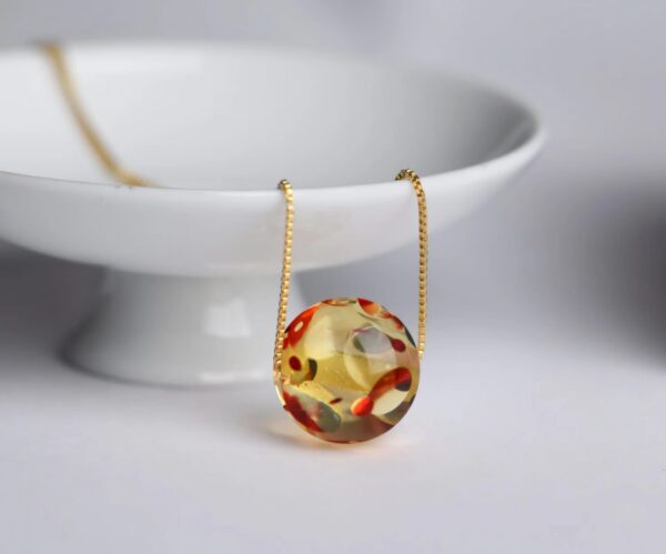 Natural amber pendant necklace - an amulet for purifying the soul and guarding love - Image 6