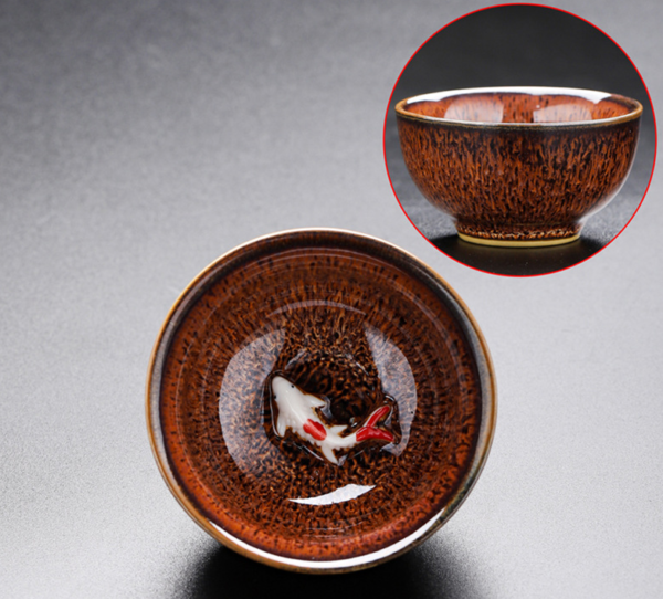 Small fish JIAN ZHAN Master cup - a spiritual tea vessel for meditation and energy balance - Image 5