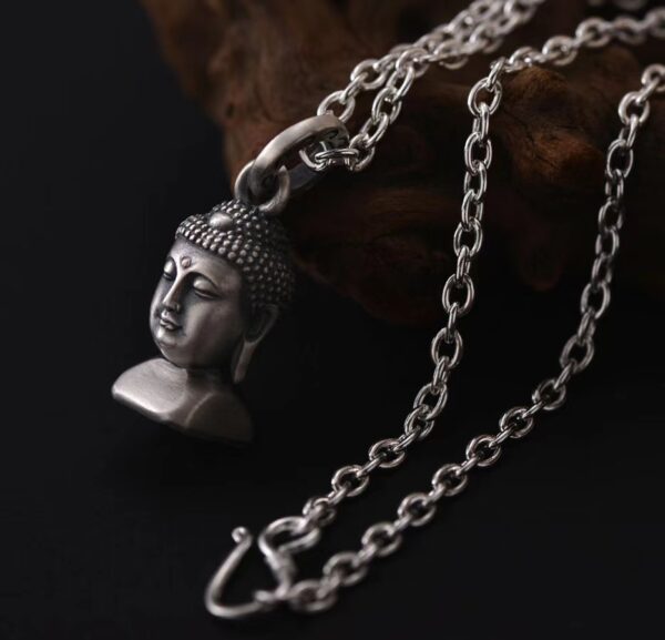 Buddha's head pendant necklace - Health and peace, happiness and good luck - Image 5