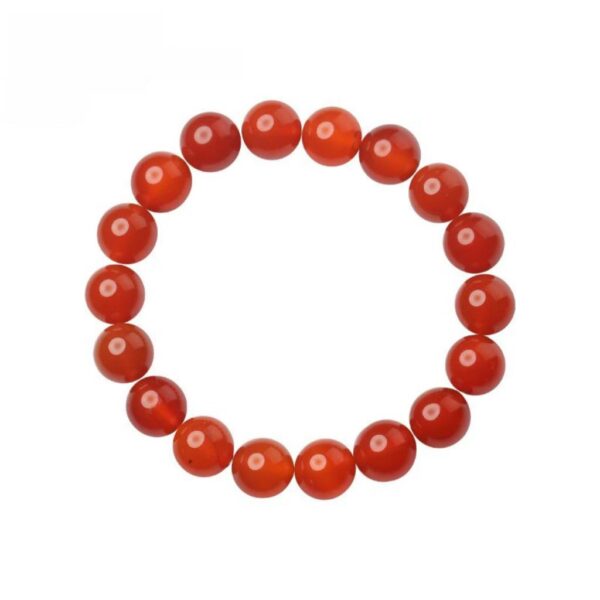 Red agate bead bracelet - spiritual jewelry to enhance self-confidence and emotional balance - Image 5