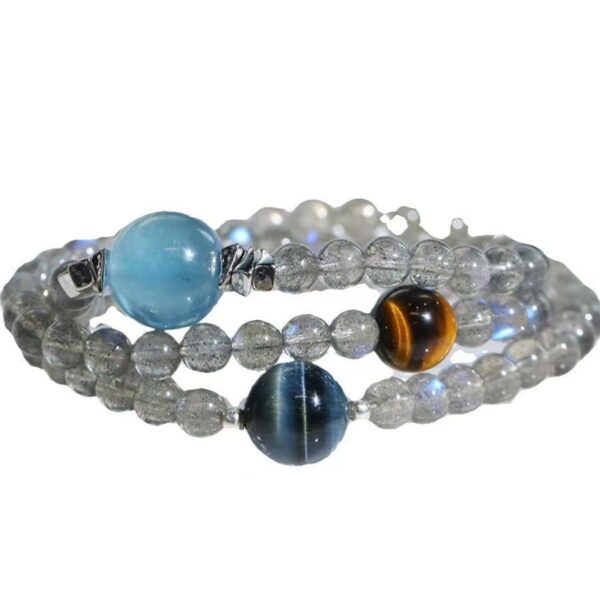 Natural Moonstone Bracelet - Guardian gem of cosmic energy - Image 5