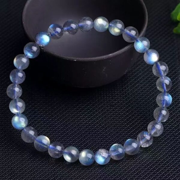 Natural moonstone bracelet - Love stone happiness and good luck energy guardian - Image 5