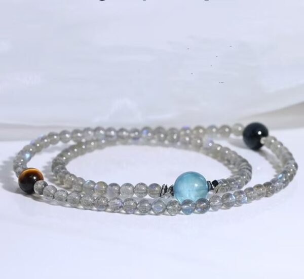 Natural Moonstone Bracelet - Guardian gem of cosmic energy - Image 3