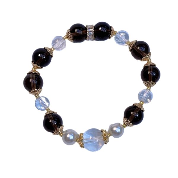 Natural white crystal Tea Crystal Bracelet - Balance energy and purify the mind of the rich guardian - Image 5