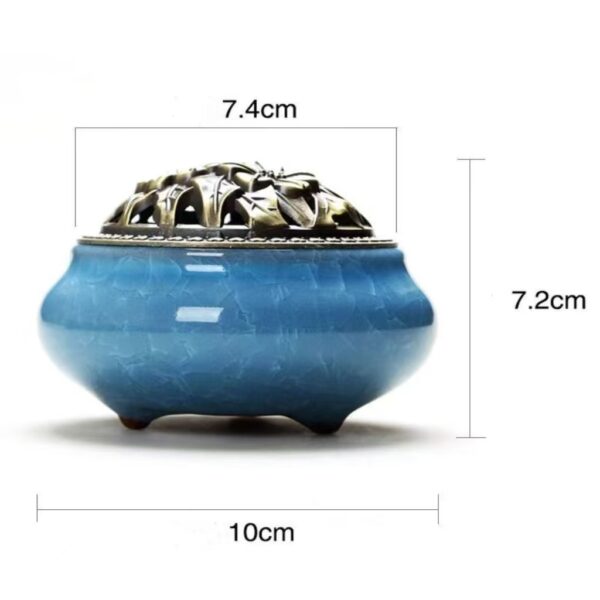 Natural incense sandalwood wormwood white tea and matching incense burner - purify the environment and energy, enhance the aura, attract money, prosperous career - Image 9