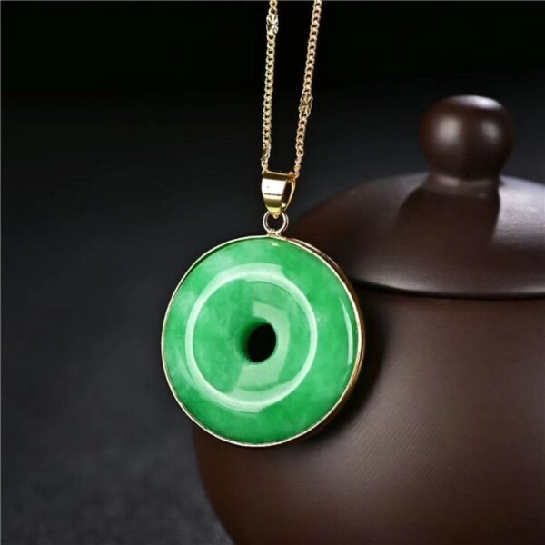 Jade Peace Clasp Lutong Pendant - spiritual amulet that brings peace and good luck