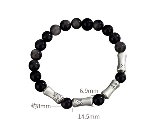 Natural obsidian bracelet Master - wealth, career, family, good luck, happiness and peace - Image 6